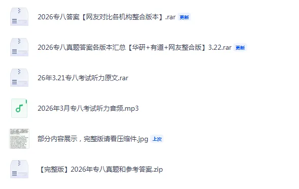 2026年英语专业八级(专八)真题附参考答案【下载链接】完整版 第3张