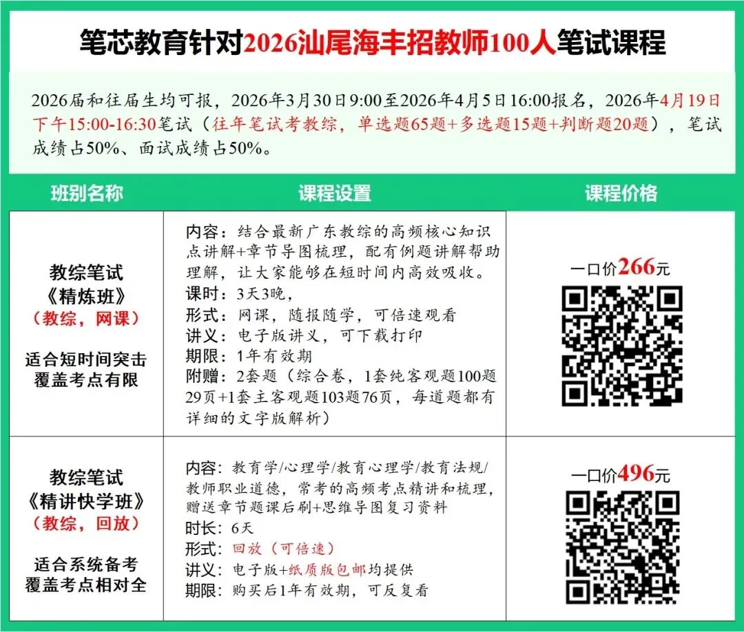 限时发售!汕尾市海丰县往年笔试真题+答案 第2张