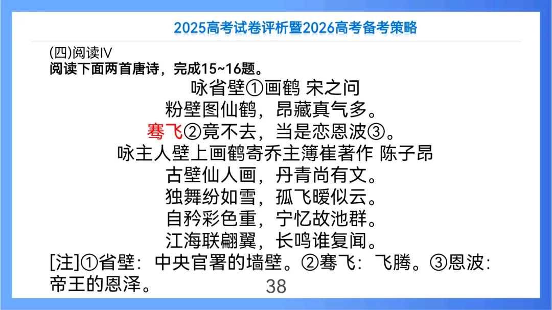 2025年高考语文全国Ⅱ卷试卷评析及2026备考策略(课件) 第38张