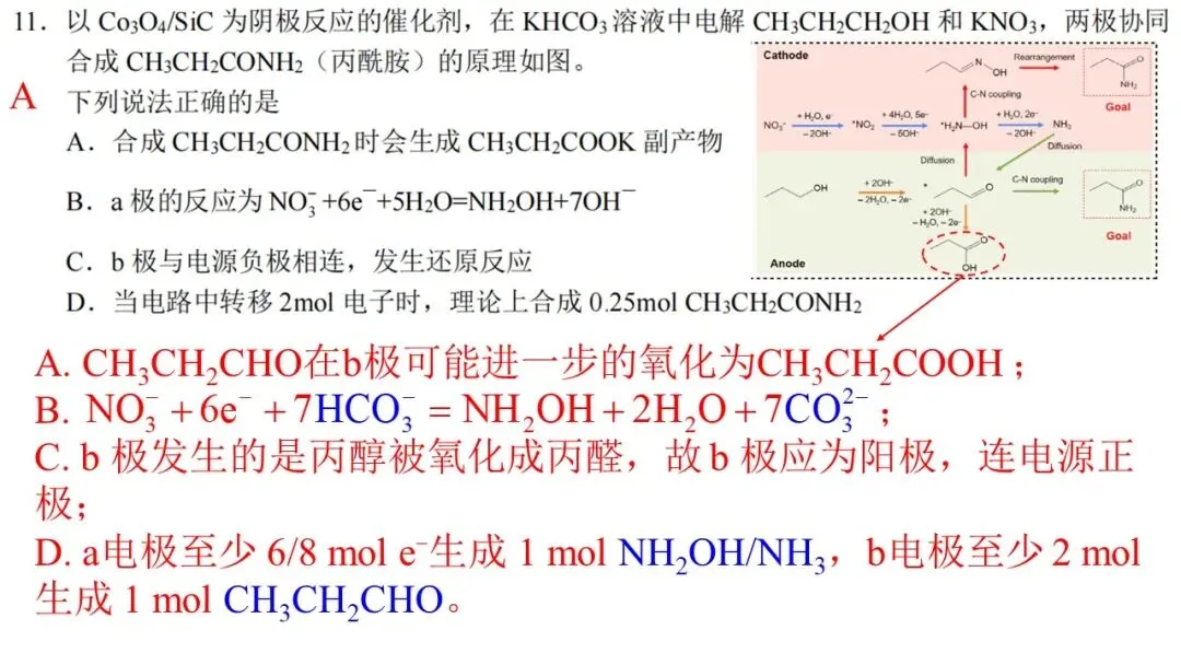2603 宁波“十校”高三3月联考化学试卷解析与讲评 第16张