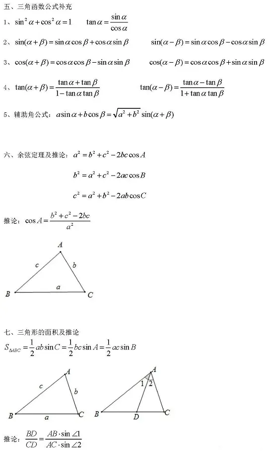 干货!中考数学速算巧算公式! 第13张
