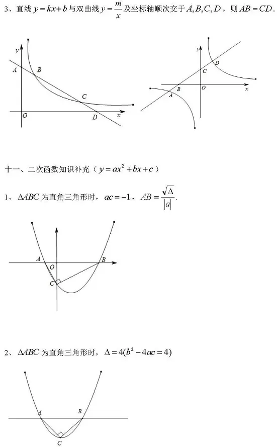 干货!中考数学速算巧算公式! 第18张