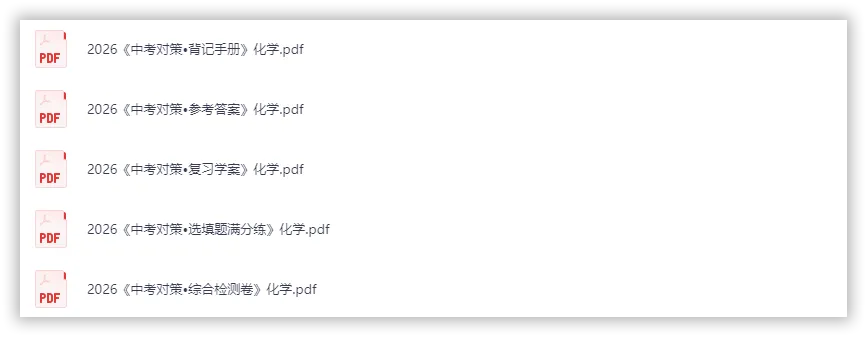【2026】《初中化学•中考对策-复习学案》中考(人教版),超全知识点梳理、例题解析! 第2张