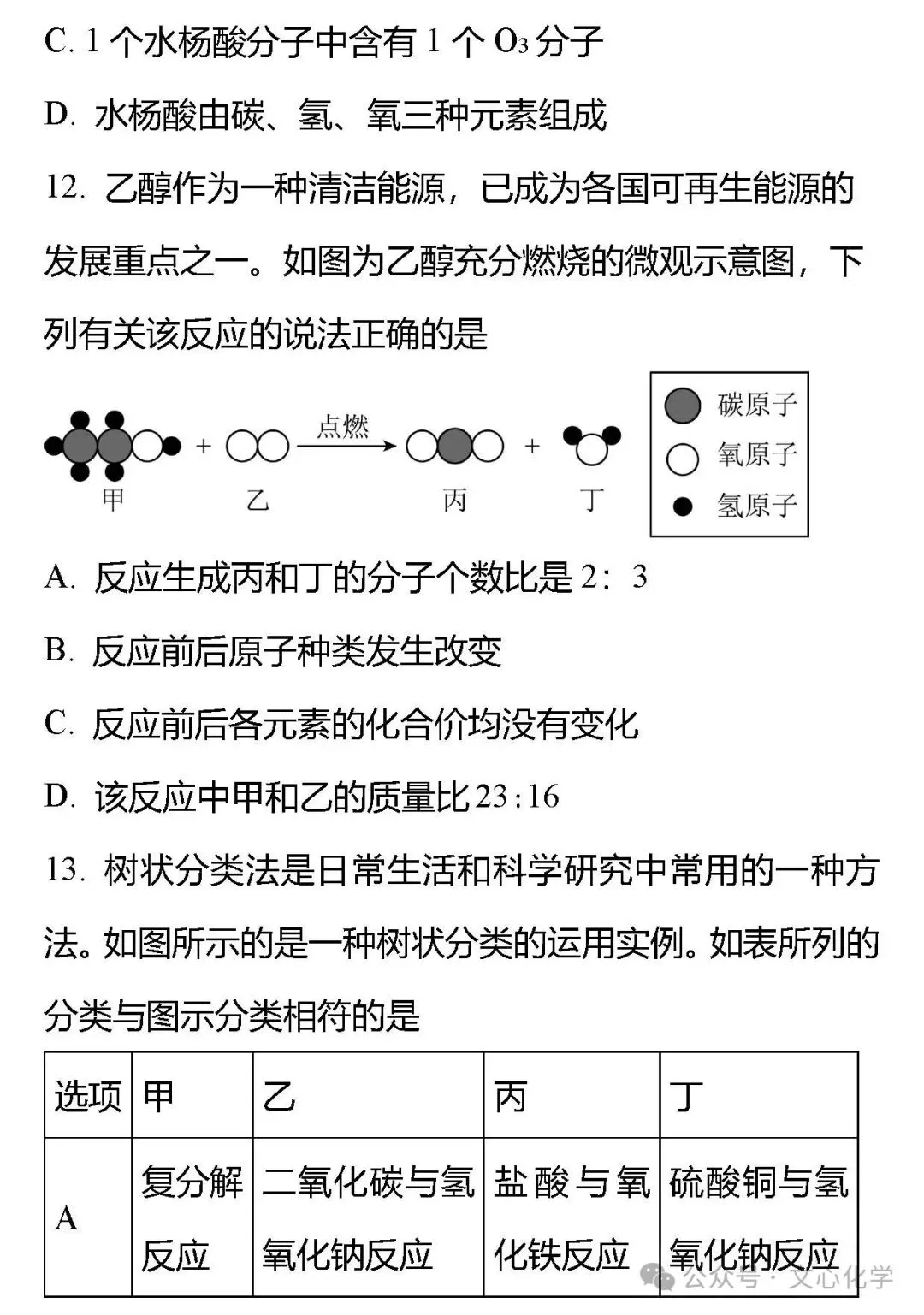 2025-2026学年中考化学模拟试题一(分享打印版) 第5张