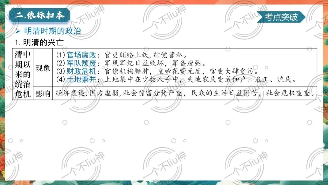 2026中考一轮-7明清时期:统一多民族国家的巩固与发展 第14张