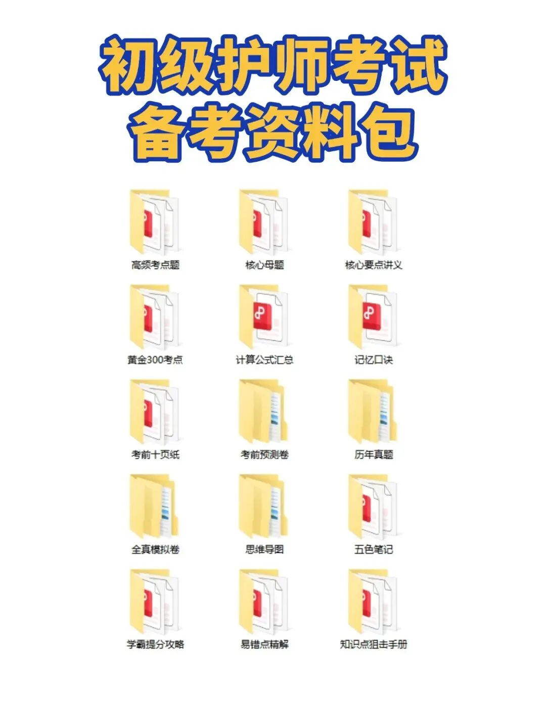 初级护师考试新大纲核心知识点总结,历年真题含答案解析,五色笔记,考点知识点思维导图备考资料包考前十页纸,新大纲刷题软件题库 第16张