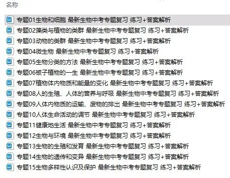 最新生物中考专题复习共15个专题练习+答案和解析word文档 专题02藻类与植物的类群 第13张