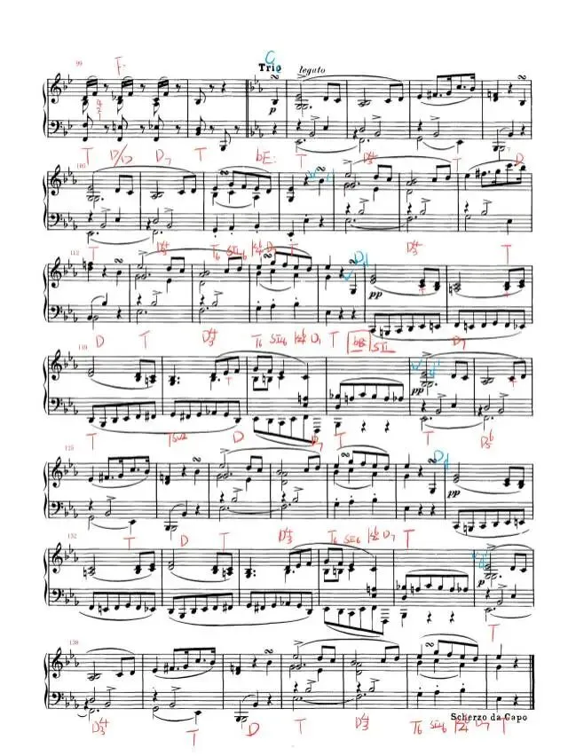 烟台大学2026年曲式分析真题舒伯特谐谑曲D593曲式分析答案解析 第5张