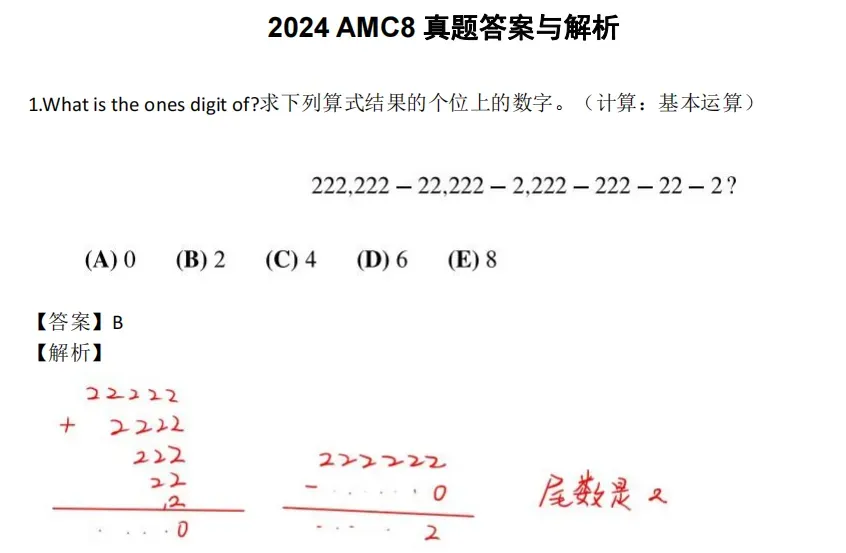 【新手必看】AMC8数学竞赛历年真题资料别再用错了,这样才是真正的高效刷题 第1张