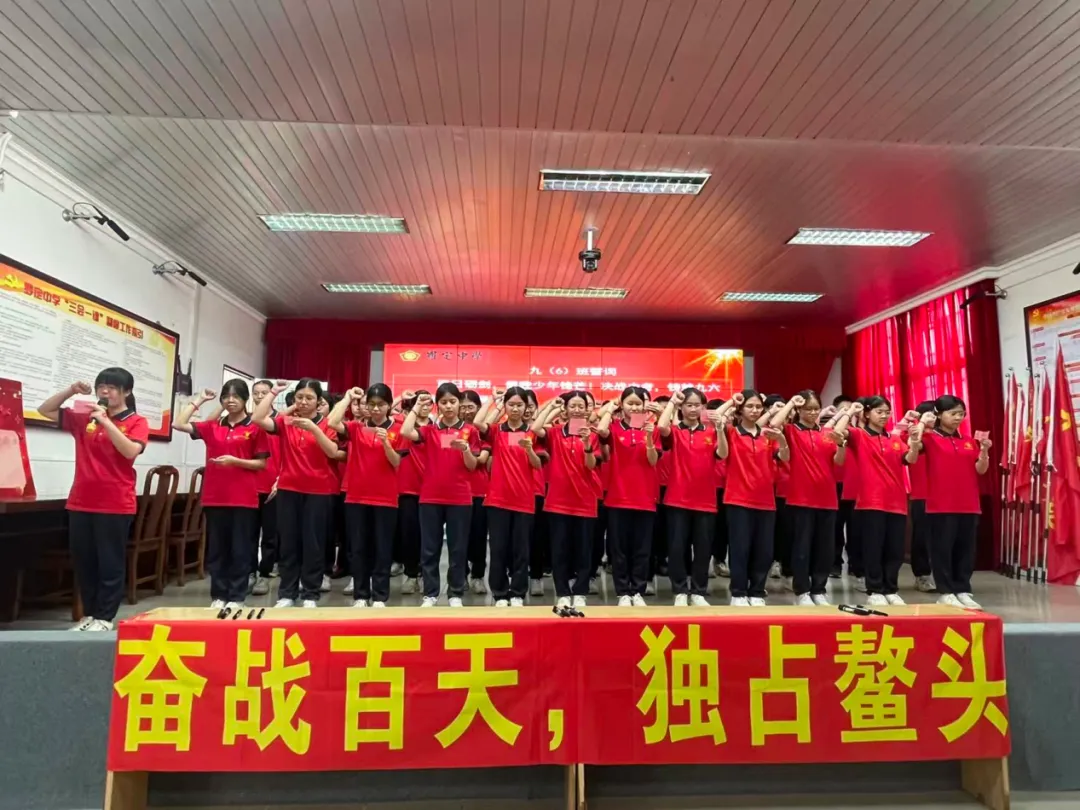 鏖战百日,问鼎中考;只争朝夕,终见锋芒——罗定中学2026届九年级百日誓师大会-第13张图片-四季读书网