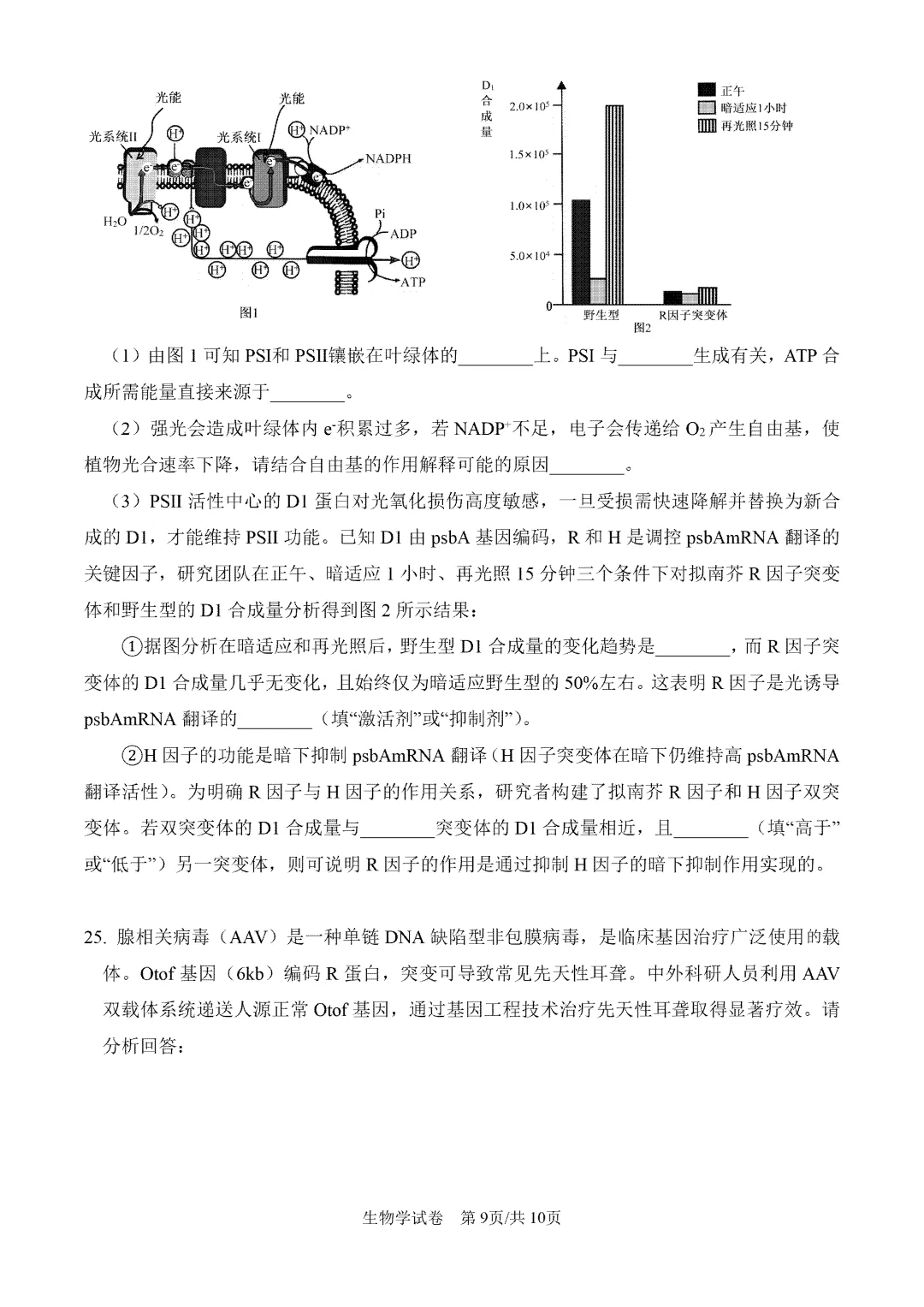 内蒙古呼和浩特市2026届第一次模拟考试生物试卷【附下载链接】 第10张