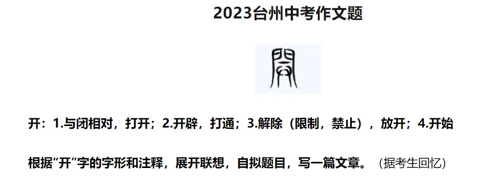 2023年全国各省市中考作文题汇编 第2张