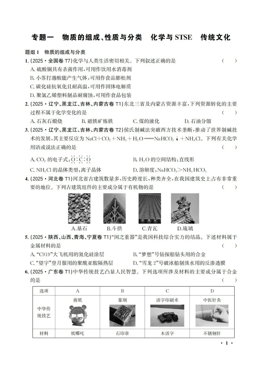 提分必备!25年各地高考化学——真题分类汇编(135页)|| PDF电子版可下载~ 第4张 提分必备!25年各地高考化学——真题分类汇编(135页)|| PDF电子版可下载~ 第4张