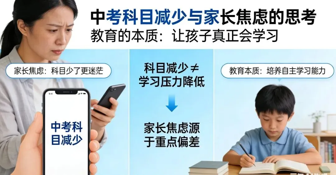 中考科目越减越迷茫,家长更焦虑,因为搞错了重点,教育的本质,是让孩子真正会学习 第3张 中考科目越减越迷茫,家长更焦虑,因为搞错了重点,教育的本质,是让孩子真正会学习 第3张
