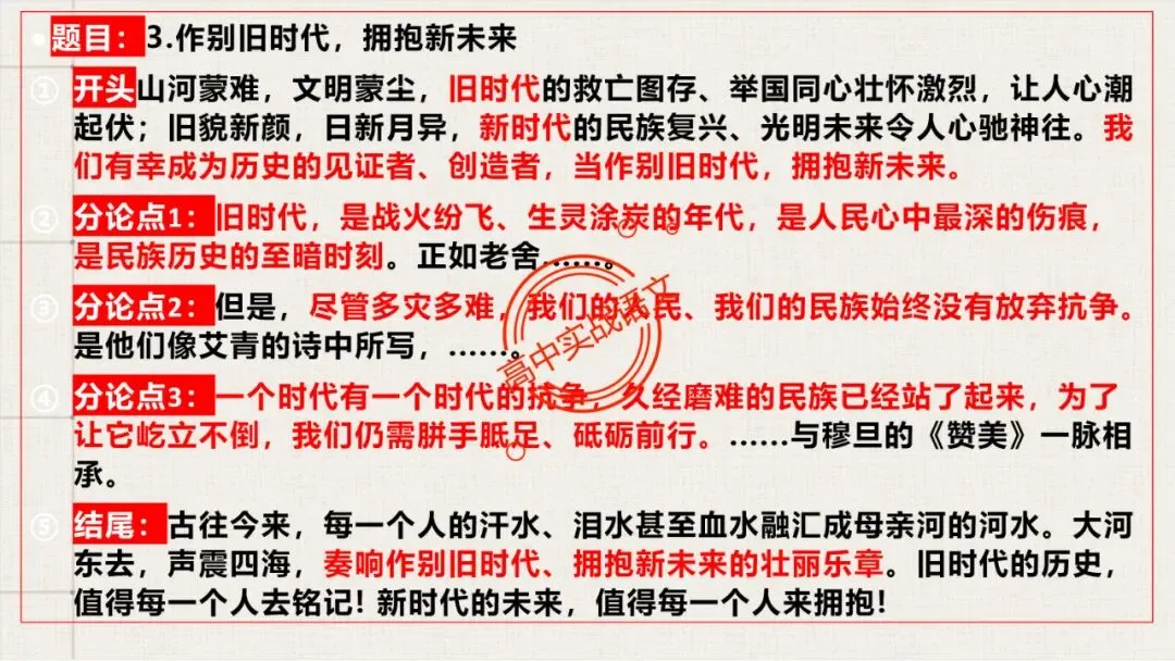 【对标真题】高分【议论文模板】实战应用+热点高频作文主题模板100组(开头段+论证段+结尾段) 第25张