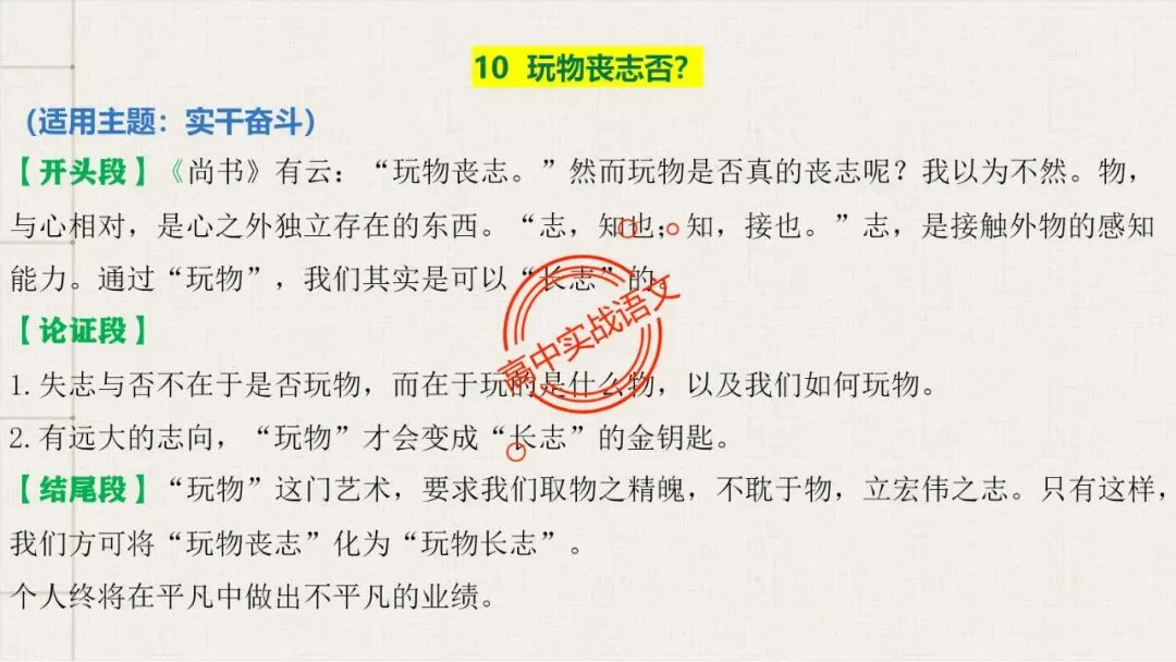 【对标真题】高分【议论文模板】实战应用+热点高频作文主题模板100组(开头段+论证段+结尾段) 第37张