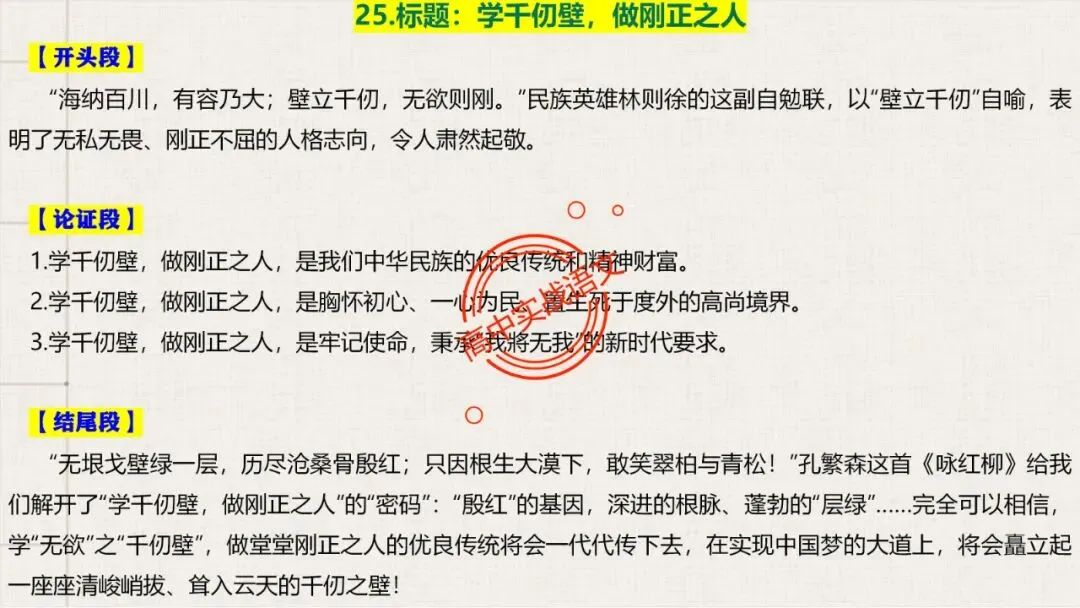【对标真题】高分【议论文模板】实战应用+热点高频作文主题模板100组(开头段+论证段+结尾段) 第52张