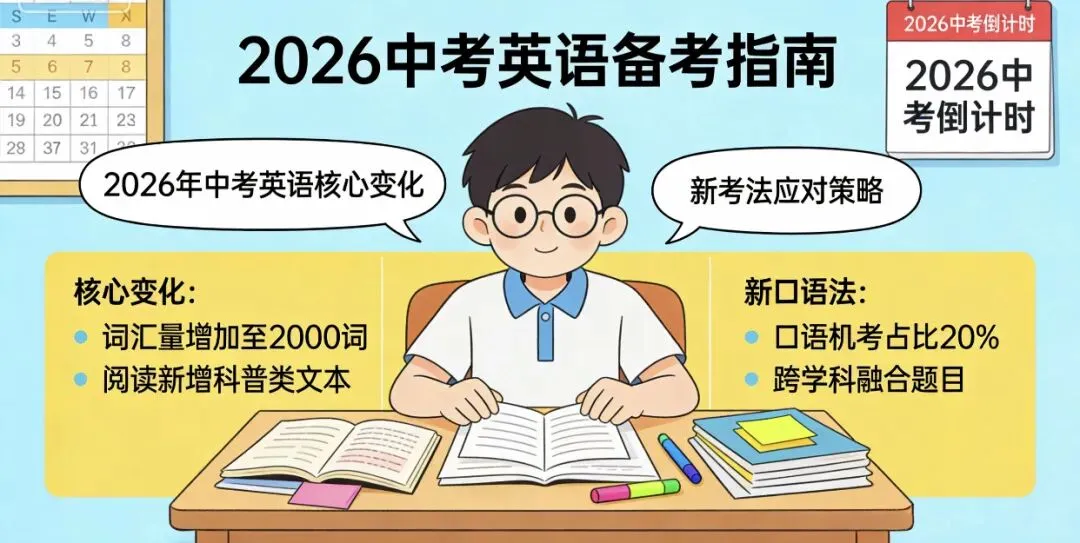 【中考英语】2026年中考英语新风向:从“刷题”到“素养”,这份解读一定要看! 第1张 【中考英语】2026年中考英语新风向:从“刷题”到“素养”,这份解读一定要看! 第1张