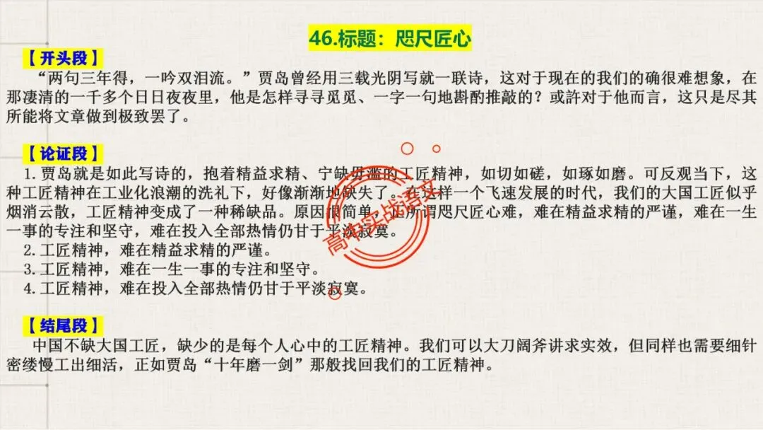【对标真题】高分【议论文模板】实战应用+热点高频作文主题模板100组(开头段+论证段+结尾段) 第73张