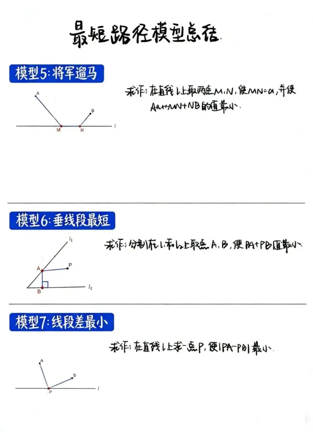 中考数学必学!将军饮马模型,5 分钟吃透最短距离问题 第7张 中考数学必学!将军饮马模型,5 分钟吃透最短距离问题 第7张