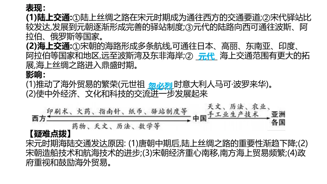 中考历史一轮复习 中古史 第五讲 辽宋夏金元时期 民族关系的发展与社会变化 第34张