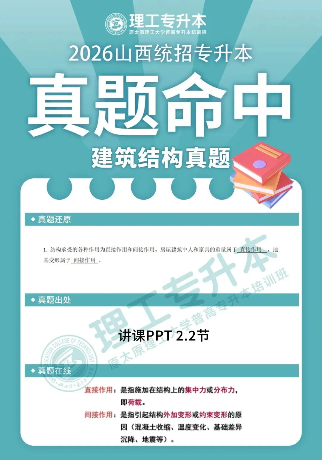 理工专升本真题复现,建筑结构命中40分! 第8张