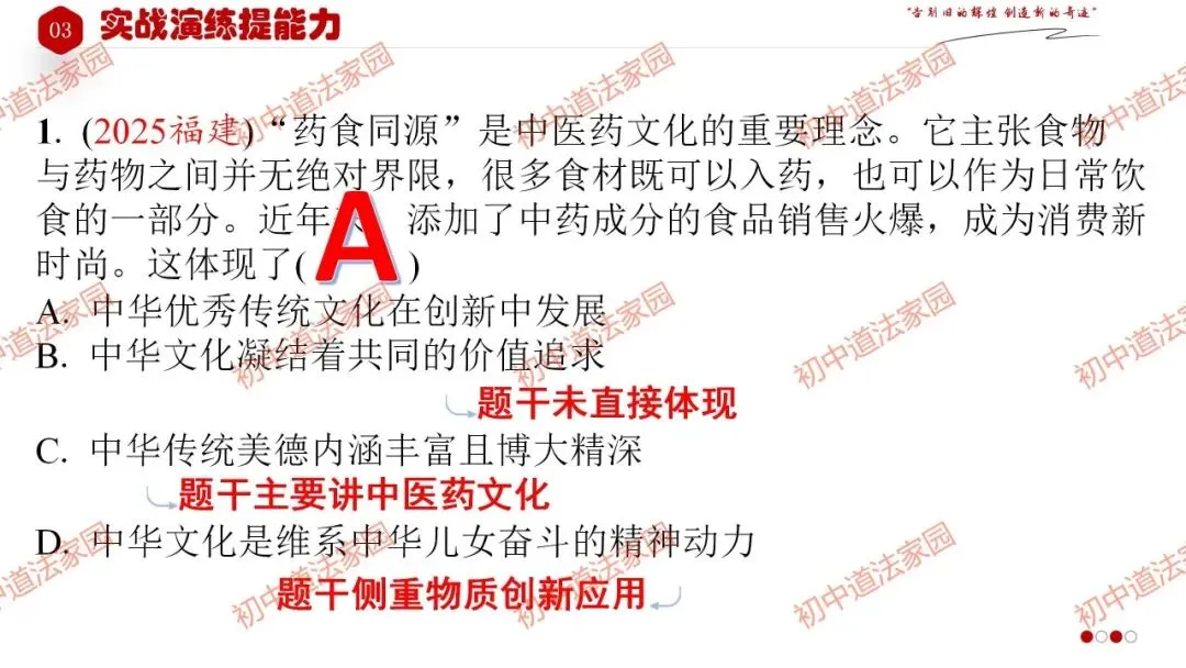 中考政治丨道德与法治一轮复习 专题21 守望精神家园 第32张