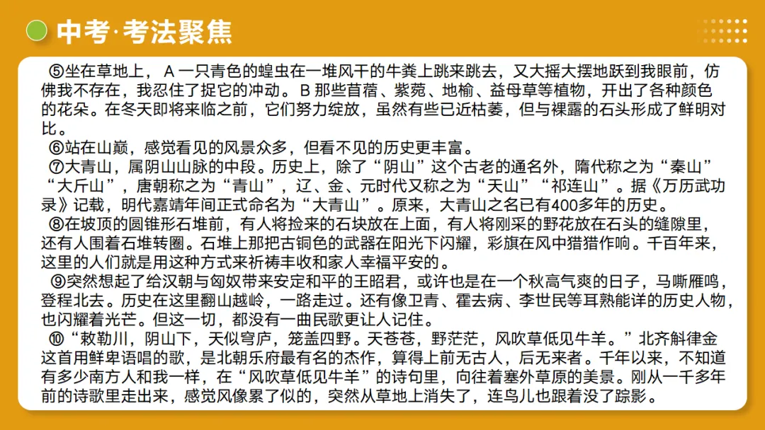2026年中考复习记叙文阅读第1讲 内容概括与情节梳理 讲练测 第33张
