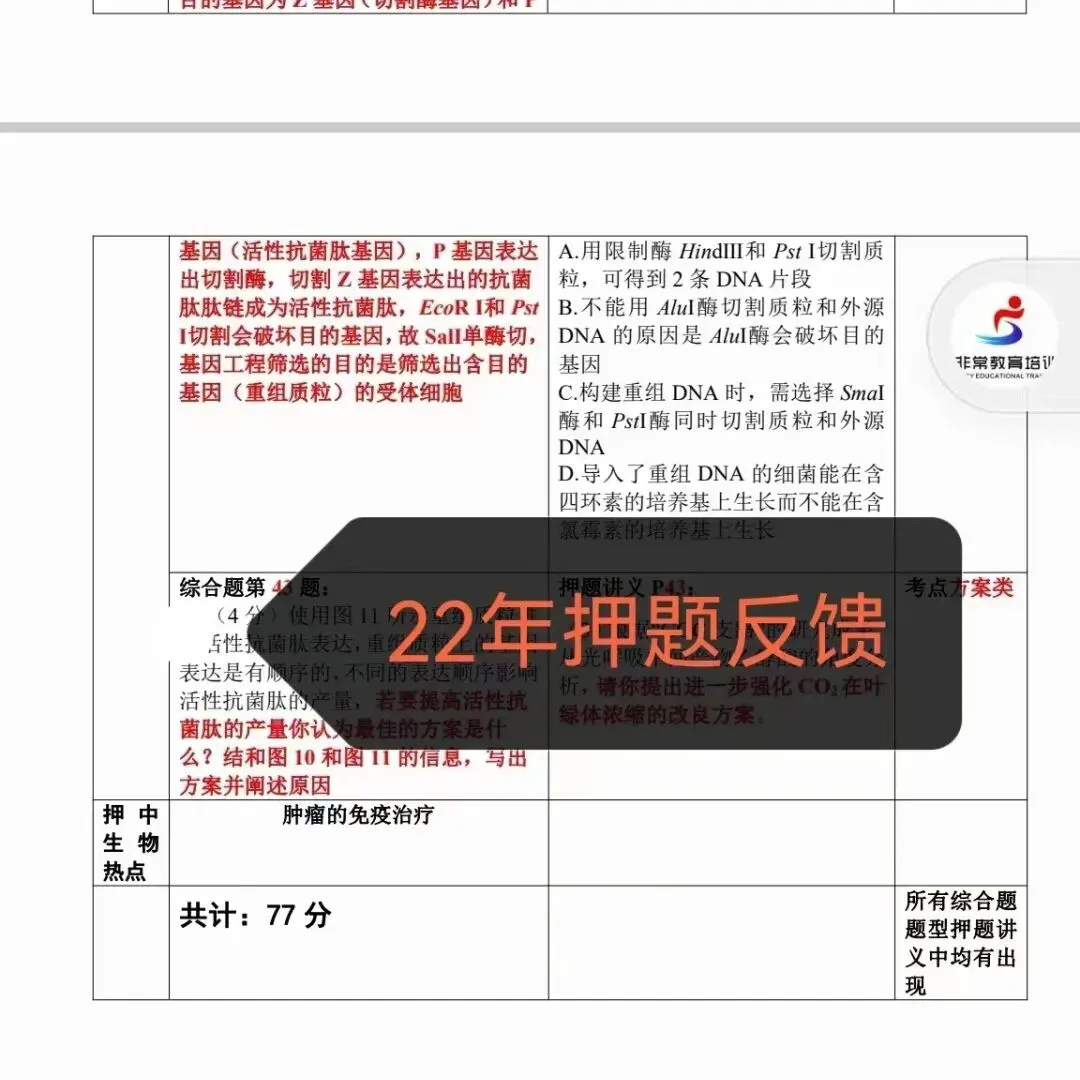 上海生物等级考历年真题+解析 | 小三门真题齐全 第27张