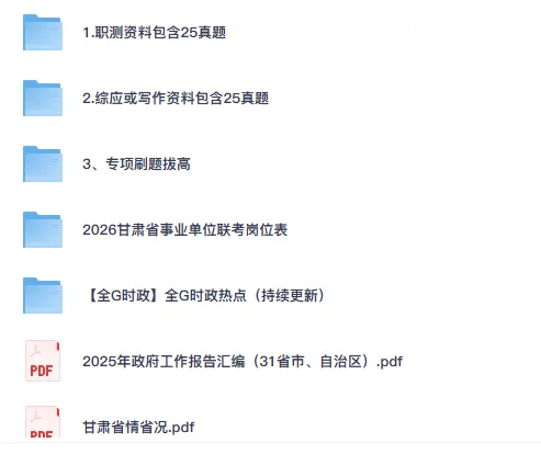 甘肃省事业单位考试往年真题电子版试卷含答案2025 第2张
