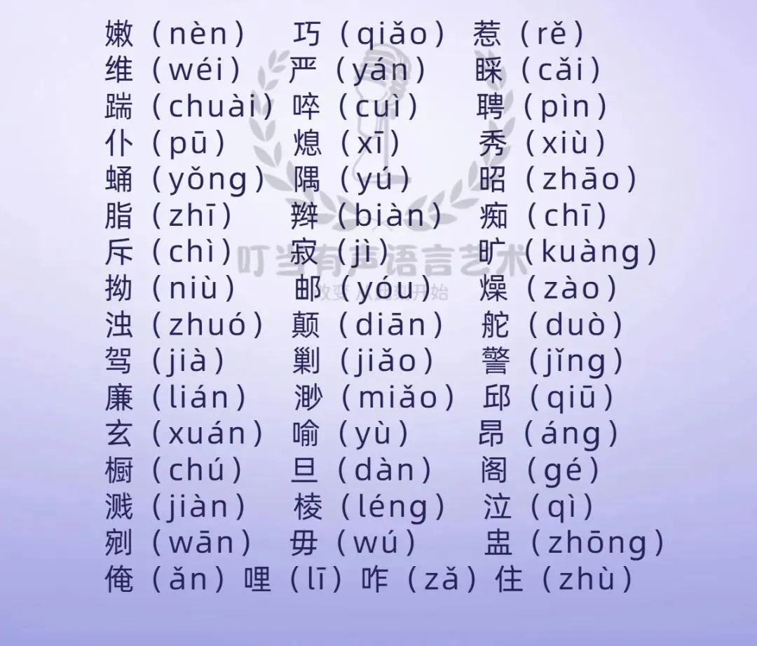 普通话水平测试模拟考试打卡(5),测试中每个字词有一次回读机会 第2张