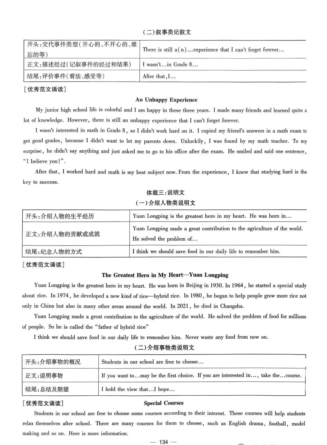 中考句型 与写作模板-第7张图片-四季读书网