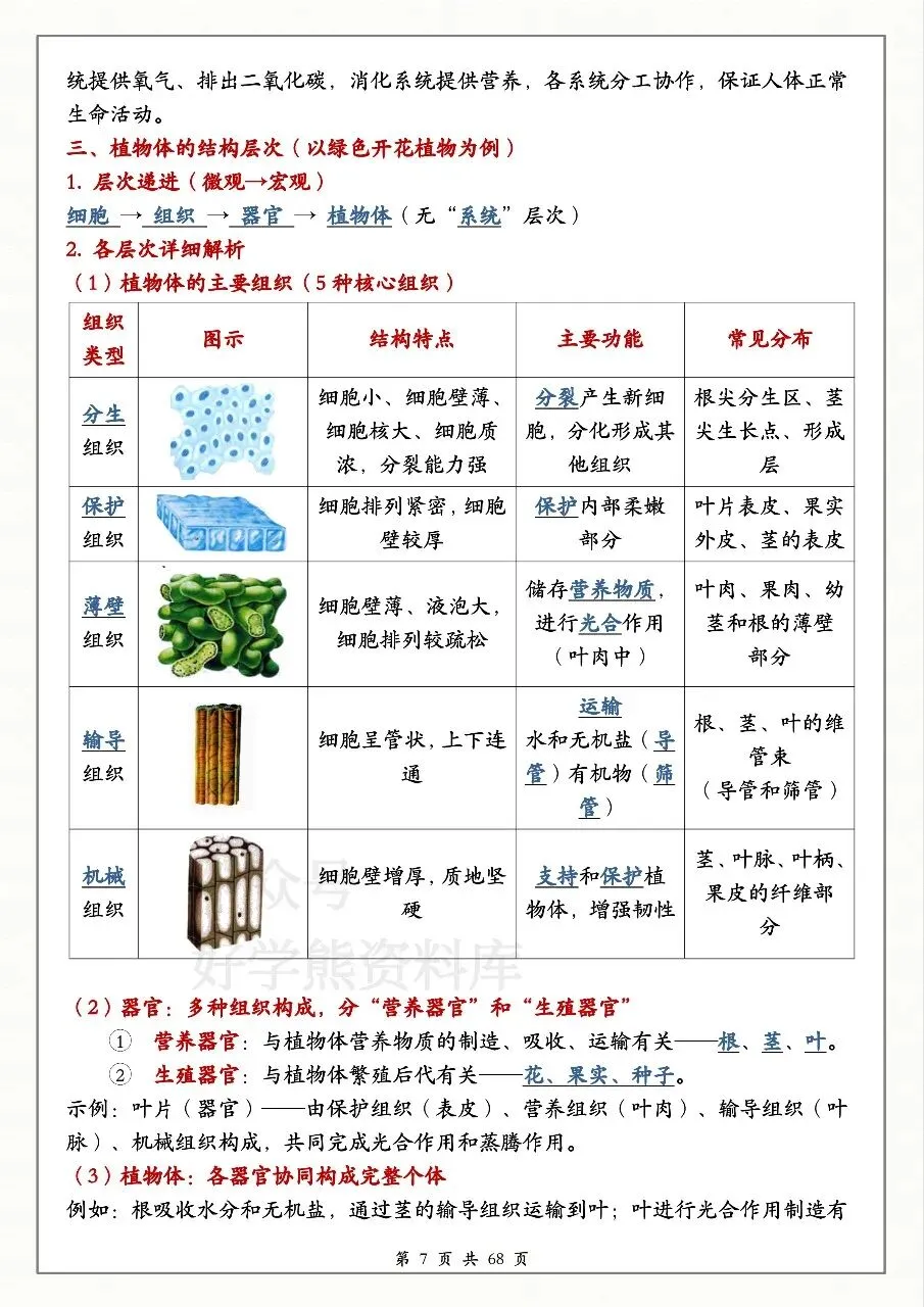 中考生物必备-第7张图片-四季读书网