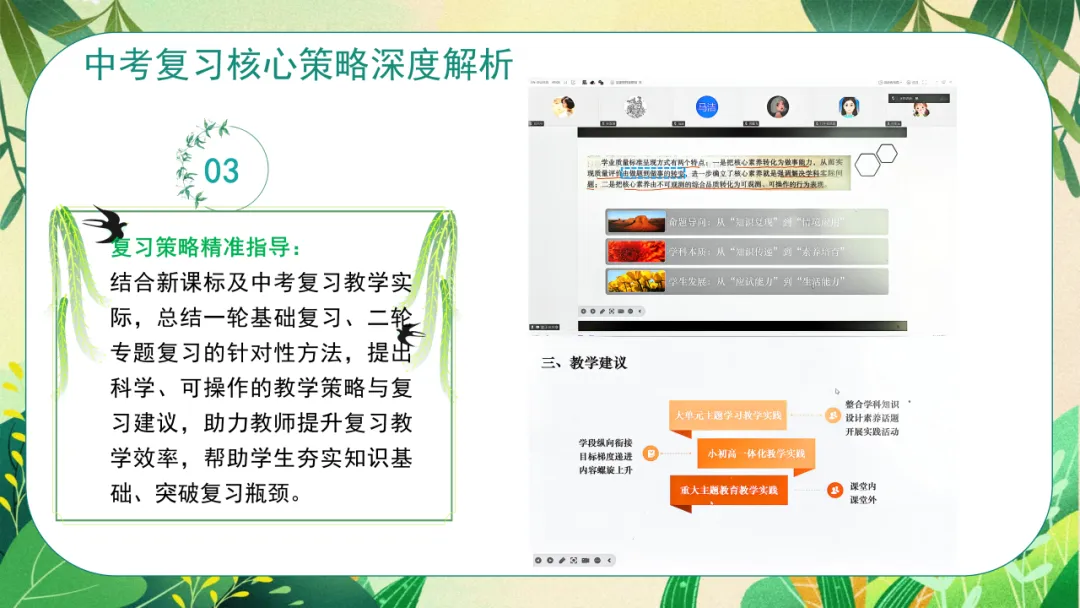 云端聚智 赋能中考—自治区“天山英才”金炜名师工作室中考复习指导专题教研活动-第7张图片-四季读书网