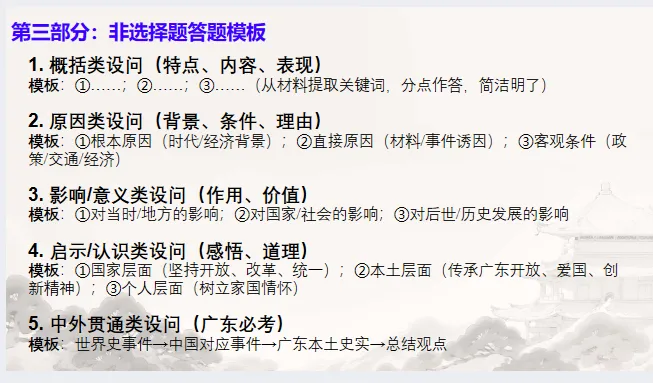 中考历史·二轮复习课件【专项突破---真题·模板·思路】 第27张