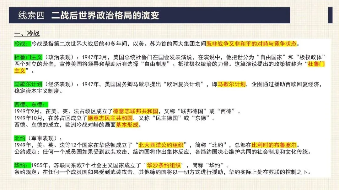 中考历史二轮专题复习课件 专题13 两次世界大战与世界政治格局的演变 第16张