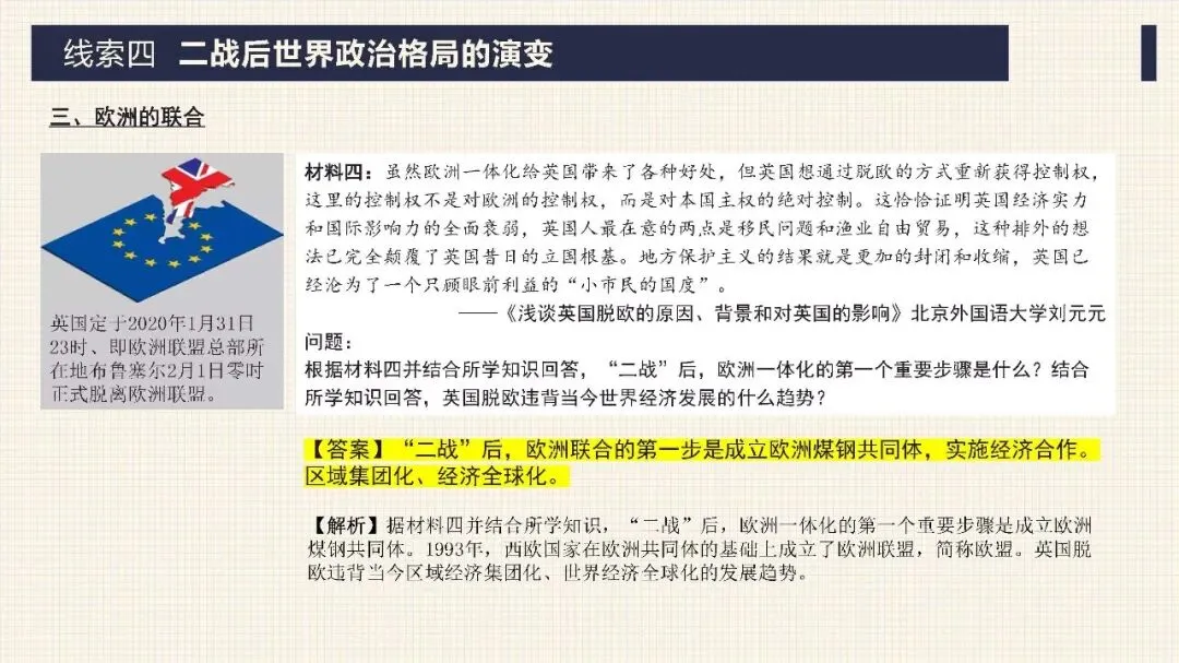 中考历史二轮专题复习课件 专题13 两次世界大战与世界政治格局的演变 第21张