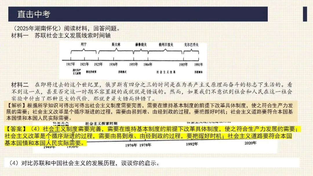 中考历史二轮专题复习课件 专题13 两次世界大战与世界政治格局的演变 第33张