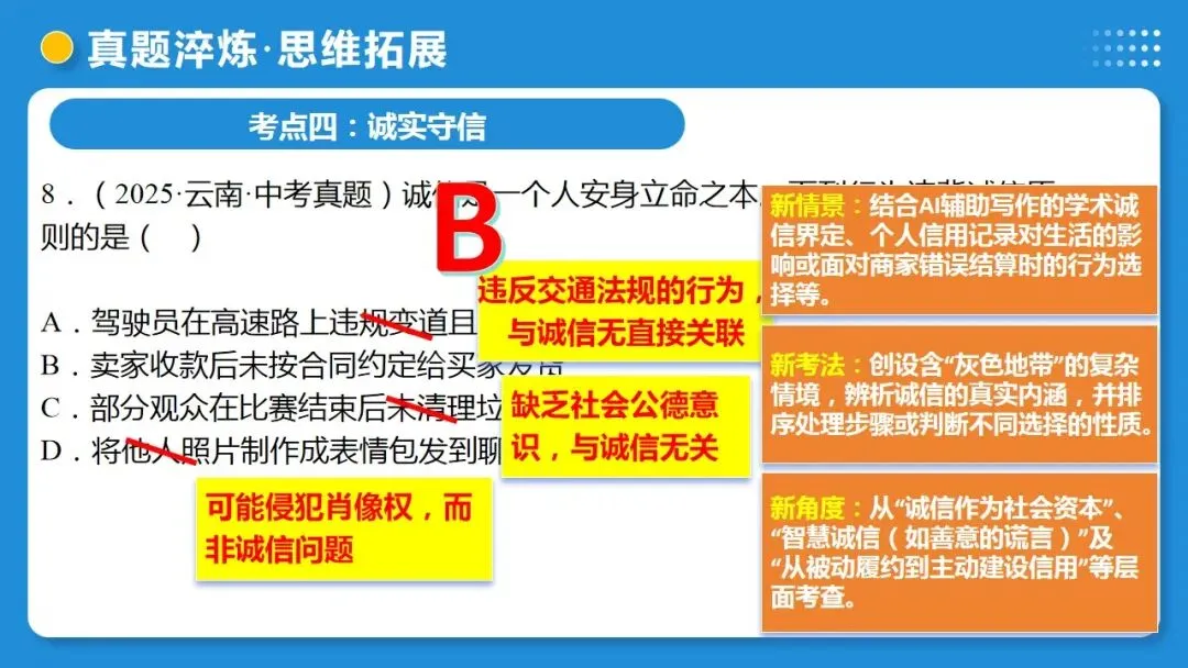 2026中考道德与法治一轮复习:课时21 遵守社会规则 社会生活讲道德(复习课件) 第42张