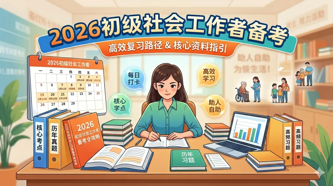 【26初级社工】备考资料大合集:真题+笔记+考点,免费分享! 第1张