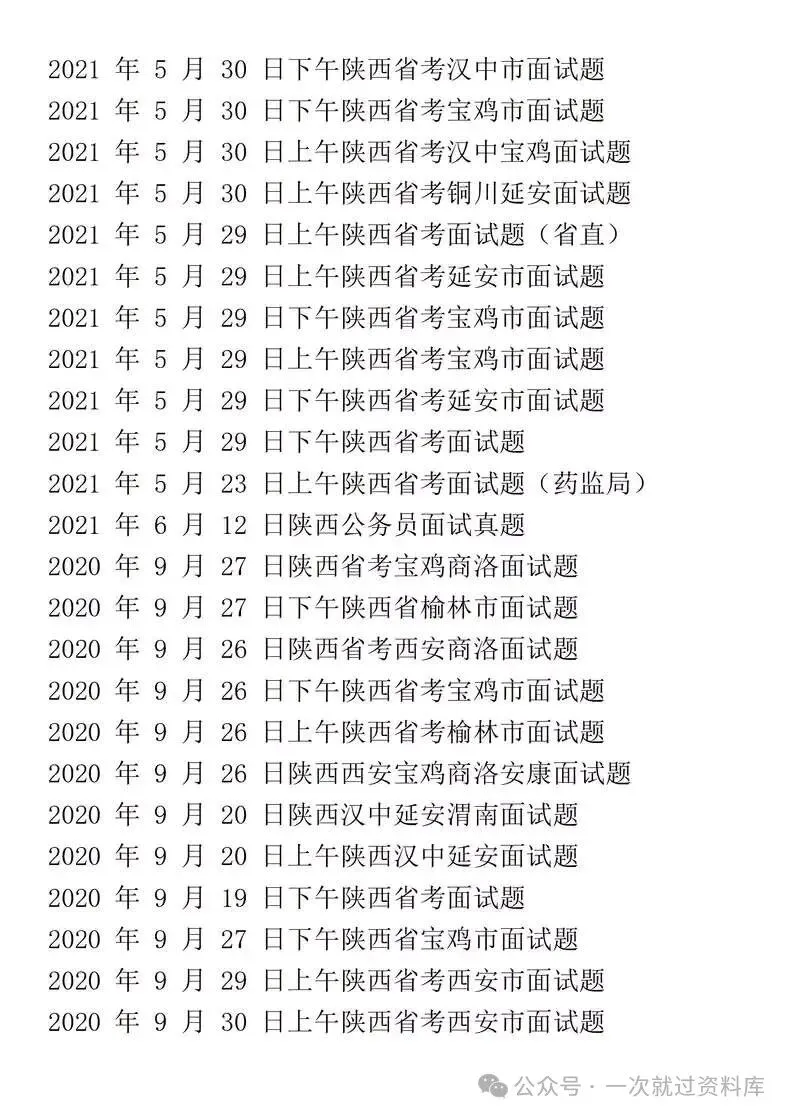陕西省考公务员面试历年真题+答案解析(2019-2025年) 第5张
