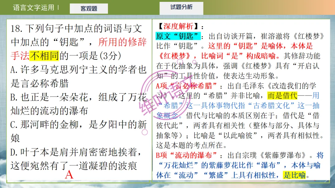 模考讲评|2026届南京、盐城高三二模语文试题讲评 含标杆文 第79张