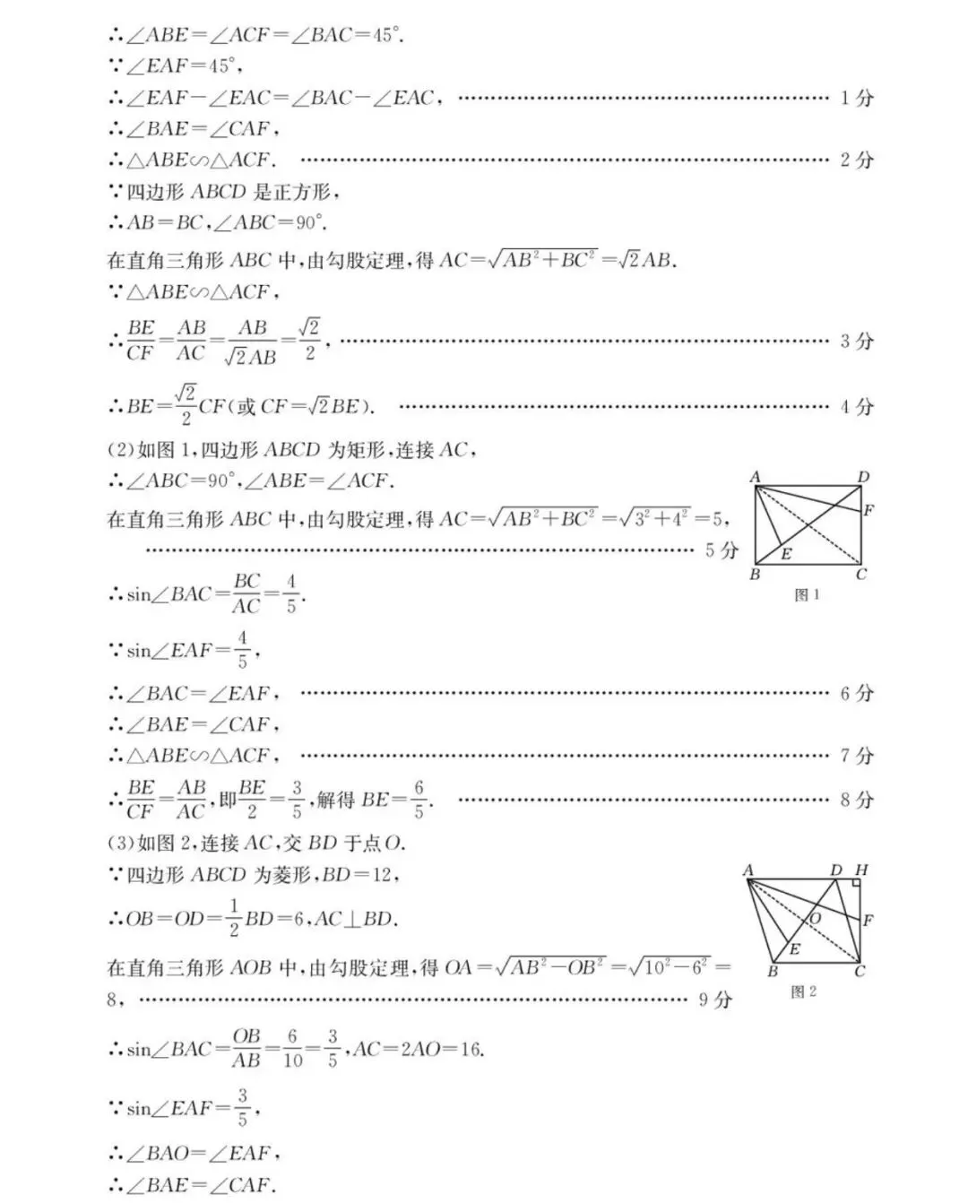 2026年安徽省无为、太和县、阜南中考数学模试卷 第20张