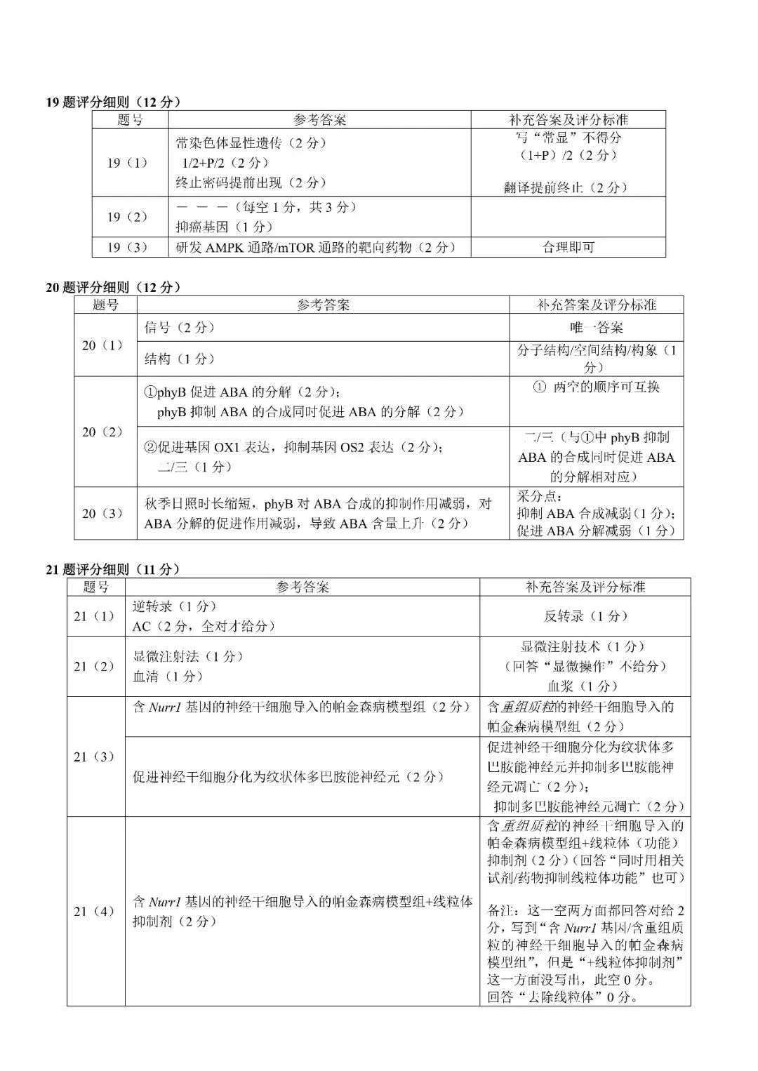 NO:1146M 2026届中山市高三模拟考试(一)生物学试题和评分标准(2026中山一模) 第10张