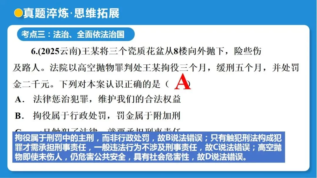 2026年中考道德与法治一轮复习 课时16 法治精神与法治建设(复习课件) 第54张