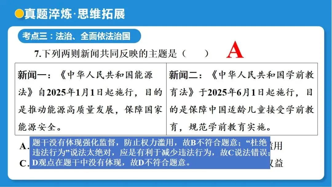 2026年中考道德与法治一轮复习 课时16 法治精神与法治建设(复习课件) 第55张