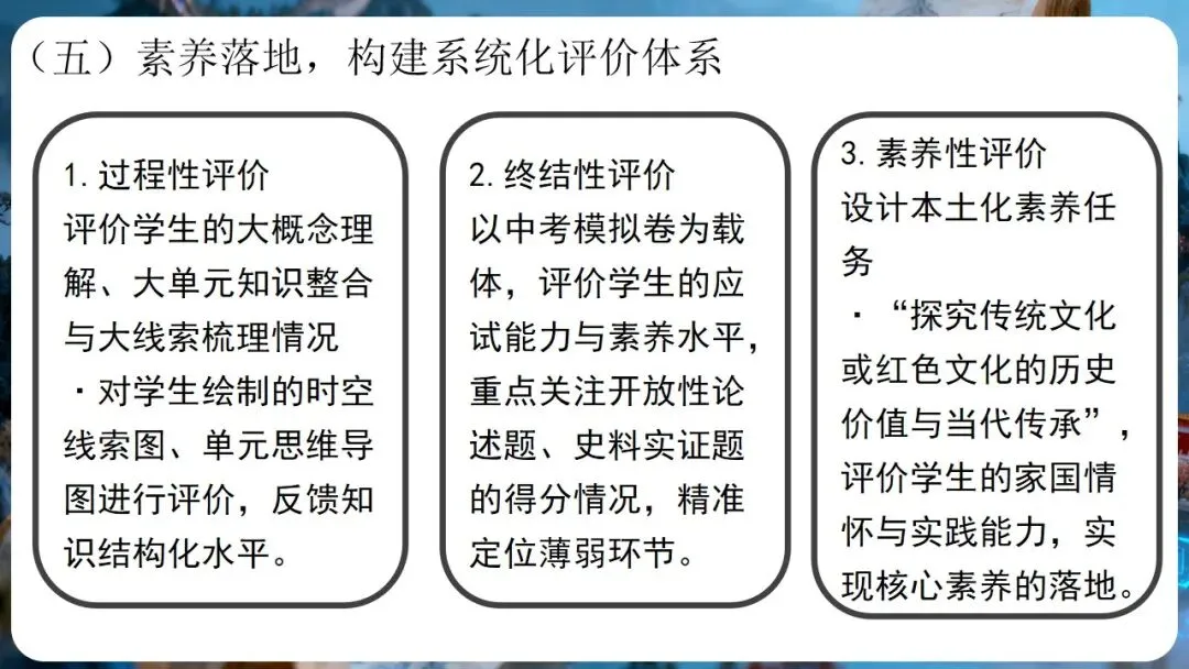 中考研讨 | 大概念统领·大单元整合·大线索贯通——2026年中考历史总复习实践探究 第30张 中考研讨 | 大概念统领·大单元整合·大线索贯通——2026年中考历史总复习实践探究 第30张