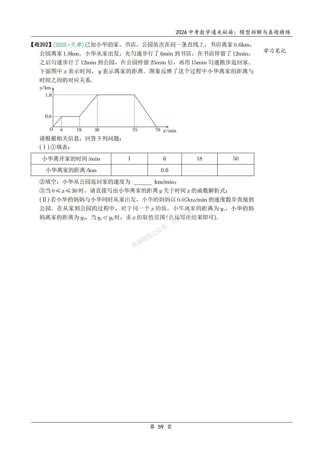 2026年中考数学模型拆解与真题精练198个考点 第72张 2026年中考数学模型拆解与真题精练198个考点 第72张