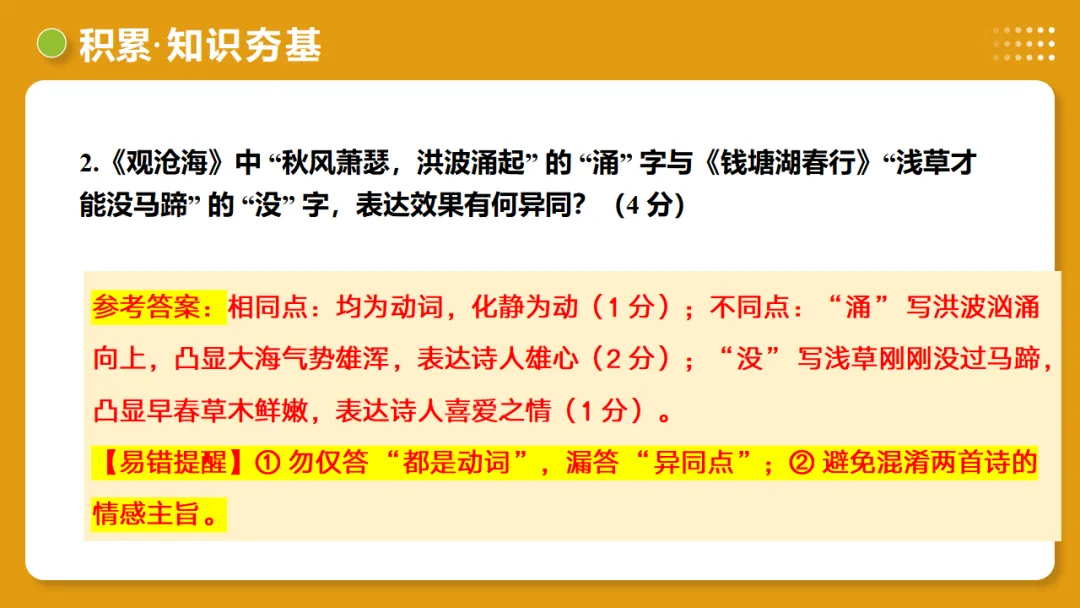 2026年中考复习古诗词阅读第1讲 词句赏析(炼字+炼句)讲练测 第19张