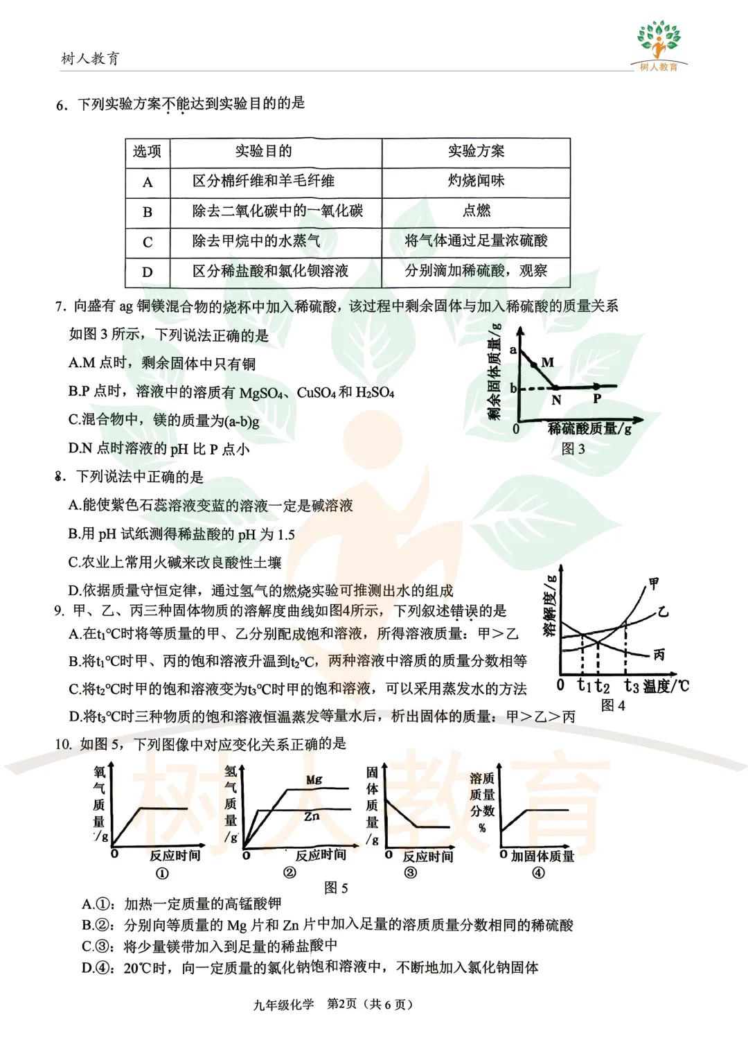 2026桥西区基模真题卷:语数英物化历道(七科)试卷及答案 第49张
